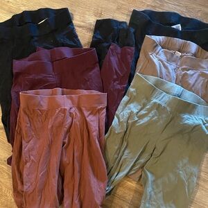 Old navy cotton leggings small S bundle of 7 pairs pants lot